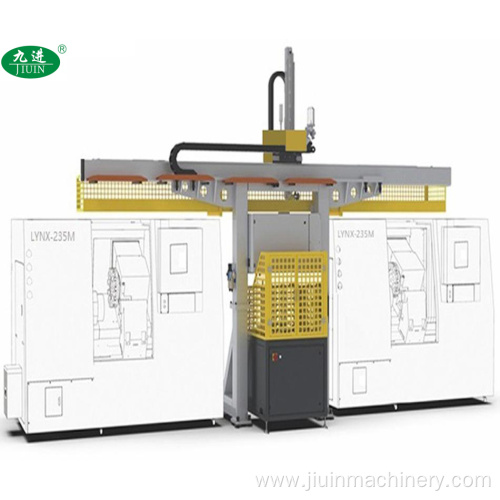 Gantry Robot With Two CNC Machines